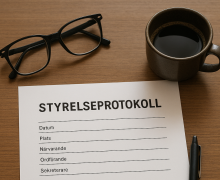 Nytt styrelseprotokoll