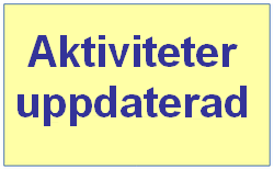 Aktiviteter våren 2026 uppdaterad