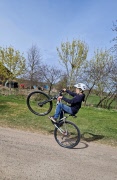 August har fått en ny cykel. Bild: Britt Lindström