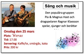 Inbjudan till Sång och musik