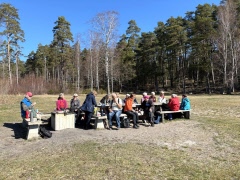 Vandring nära kusten
