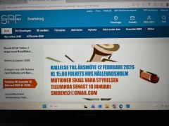 Alla handlingar till årsmötet 2026 12 februari kl 15.00 ligger på hemsidan