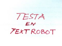 Testa en textrobot