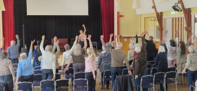 Seniormässa i Munkedals Folkets Hus på tisdagen