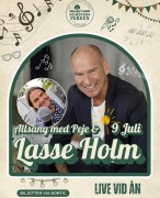 I kväll: Allsång med Peje och sedan Lasse Holm och hans Husband i Hembygdsparken. Tid: kl 19.00