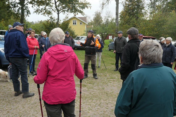 Promenaden i Bottna, 28 september 2020. Leif berättade om Bottnabygden, 66 deltagare.