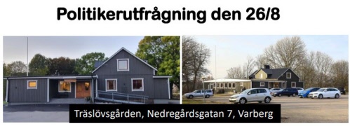 Anmäl senast 21 augusti till politikerutfrågning!