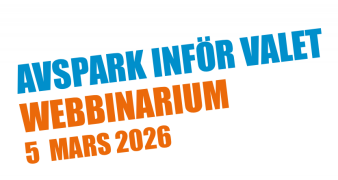 Avspark inför valet