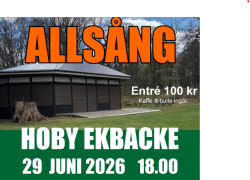 Allsång på Hoby Ekbacke