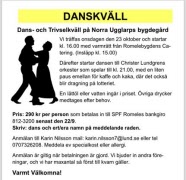 Inbjudan till dans från Romeleåsens SPF