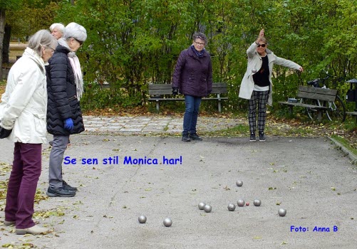 Boulespel i Folkparken
