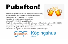 Inbjudan Pubafton 23 april