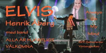 ELVIS-SHOW den 10 april kl. 18.00 på Råda Rum med Henrik Åberg.