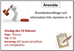 Inbjudan till årsmöte 2026-02-25