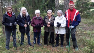 Stavgång på Åsen med information om Ryl!