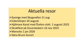 Aktuella resor