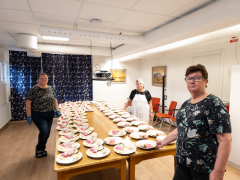 Trevlig 85+ lunch lyste upp grå decemberdag!