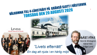 Inbjudan och information om fyrlänsträffen i Västervik den 20 augusti.