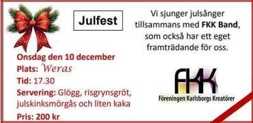 Referat Julfest på Weras 2025-12-10