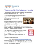 Fredagen den 6 november Brunnsängens Föreningsgård kl 17.30