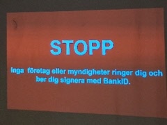 Efter polisens information - Vi tänker inte bli lurade!