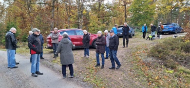 Vandringsgruppen  besökte en intressant stengrotta
