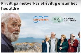 Inbjudan till utbildning SPF Seniorerna - Frivilliga motverkar ofrivillig ensamhet hos äldre