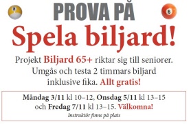 Prova på biljard