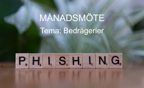 Månadsmöte - Tema bedrägerier