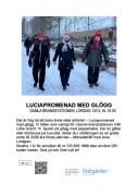 Luciapromenad med glögg, Gamla brandstationen, lördag 13/12, kl 10.00