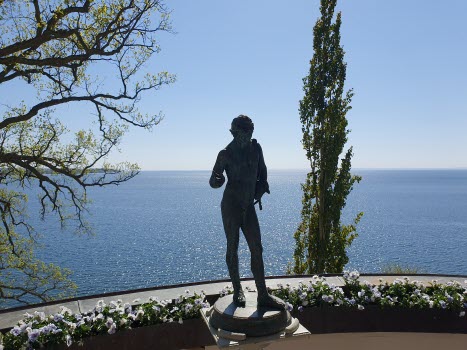 Utsikt över Vättern från Ellen Keys Strand