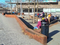 Torsdagens promenad gick genom en ” ny stadsdel” i Eskilstuna