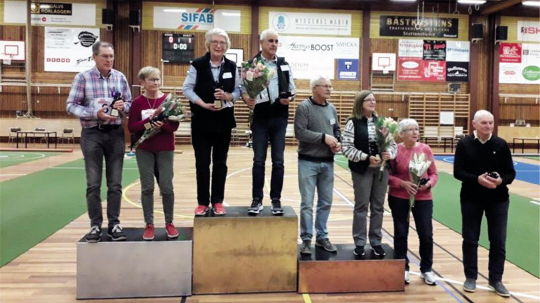 Vinnarna av förbundsmästerskapet i mattcurling 2021.