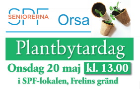 Plantbytardag 20 maj 2026 i SPF-lokalen