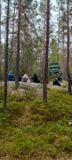 Lite regn och kyla stoppar inte vandrarna