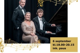 Konsert på Varbergs Teater 6/9 - två föreställningar