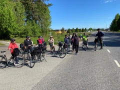 Cykelgänget styrde mot Kånna denna dag, den 25 maj.
