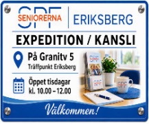 SPF Eriksberg-Kansliet öppet Tisdagar mellan 10-12:För alla 64+.Kom och ta lite kaffe.