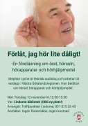 Föreläsning: Örat, hörseln, hörapparater och hörhjälpmede