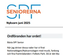 Medlemsbladet för juni finns nu på hemsidan