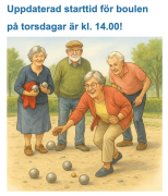 Boule Ny starttid Kl: 14.00