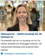 Folkhälsoveckan, föreläsning i SPF lokalen den 21:a maj, kl. 10.00
