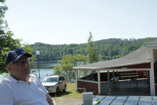 Utsikt över sjön Björken och Valö Dansbana