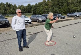 Vänskapsmatch i boule mot Nöbbele