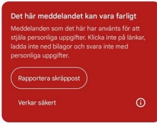 Våra veckomejl är inte ”farliga”!