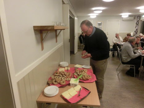 Kringlor med smör och ost var uppskattat.