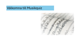 Musikquiz i bygdegården 21 maj