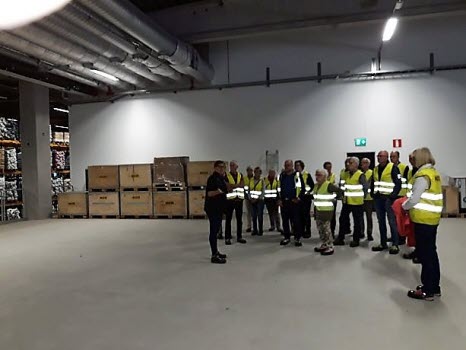 Studiebesök på Rustas lager i Norrköping