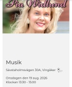 Musik på Träffpunkt Sävstagården 19 augusti 13.30
