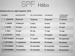 Medlemsforum utgivningsplan 2026